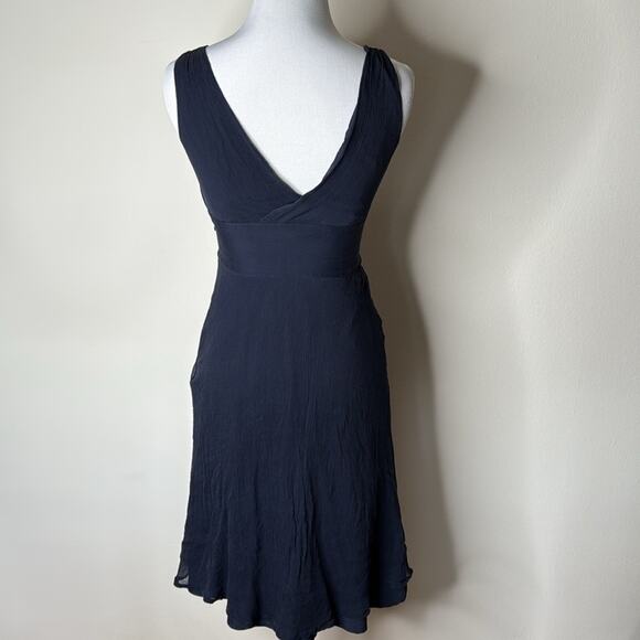 J. Crew Navy Silk Chiffon Sophia Dress - Picture 6 of 6